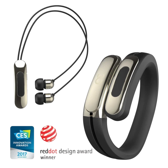 Ashley Chloe Helix Cuff Wearable Bluetooth Headphones