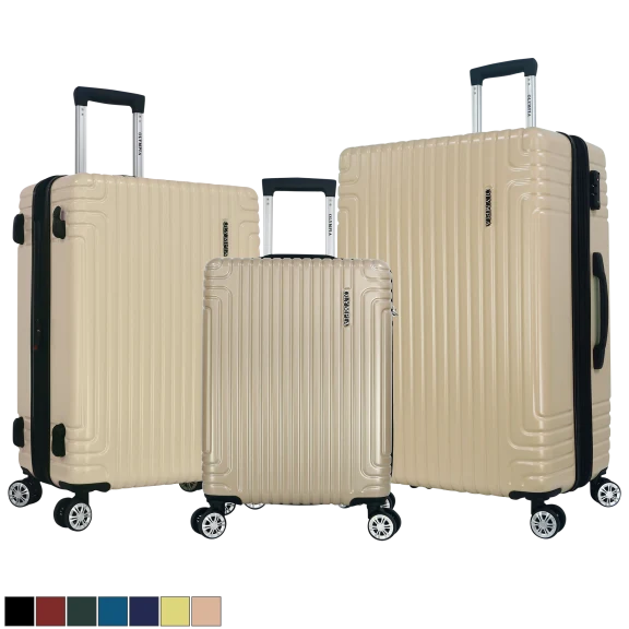 Olympia USA Gulliver 3-Piece Hardside Spinner Luggage Set