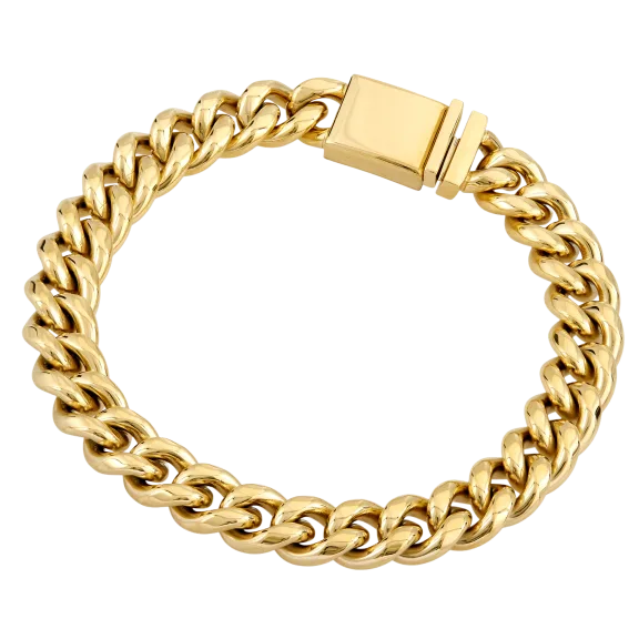 Esquire 18K Gold Over Stainless Steel Men's Bracelet
