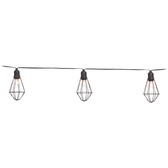 Darice 10ct Lantern Lights with Black Wire