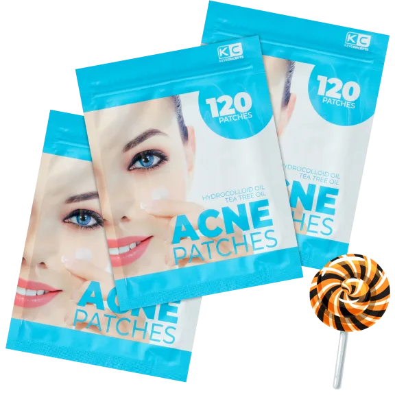 3-Pack: KeyConcepts 120 Hydrocolloid Pimple Patches in 3 Sizes (360 Patches)