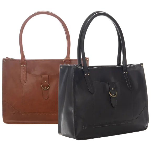 Børn City Genuine Leather Large Tote