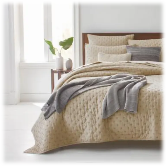 Threaded Quilted Coverlet - Full/Queen