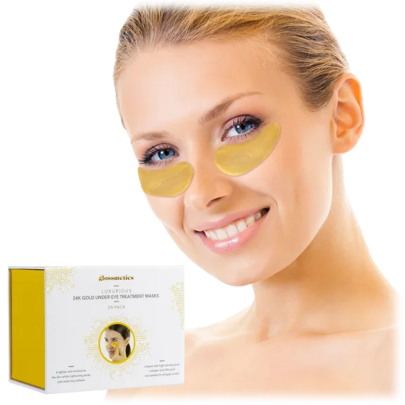 Glossmetics 24K Gold Under Eye Collagen Treatment Masks (24 Pairs)