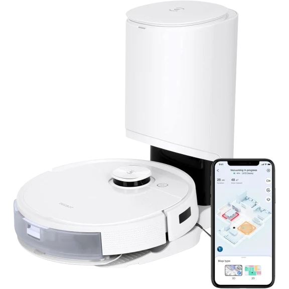 ECOVACS DEEBOT TEO+ Robot Vacuum and Mop Combo with Auto-Empty Station