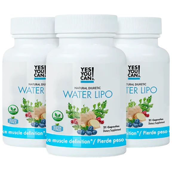 Paquete de 3: Yes You Can! Diurético Natural Water Lipo