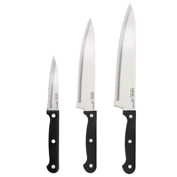 Ginsu 3-Piece Kiso Chef and Paring Knives Set
