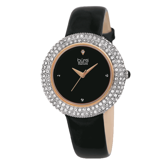 Burgi Women's Swarovski Crystal Sparkling Watch