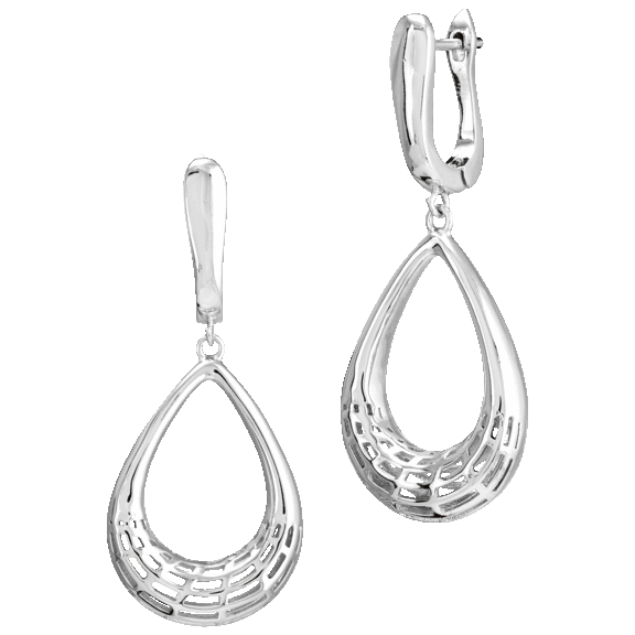 Savvy Cie 18K Gold Plate Filegree Leverback Earrings