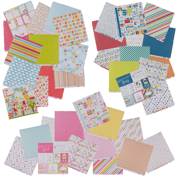 Pick-your-3-pack: Echo Park 12" x 12" Designer Paper Sets