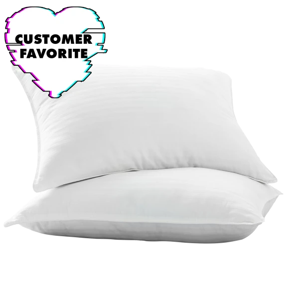 2-Pack: Villa Novum Zero-Shift Plush Gel Fiber Pillows (Standard or King)