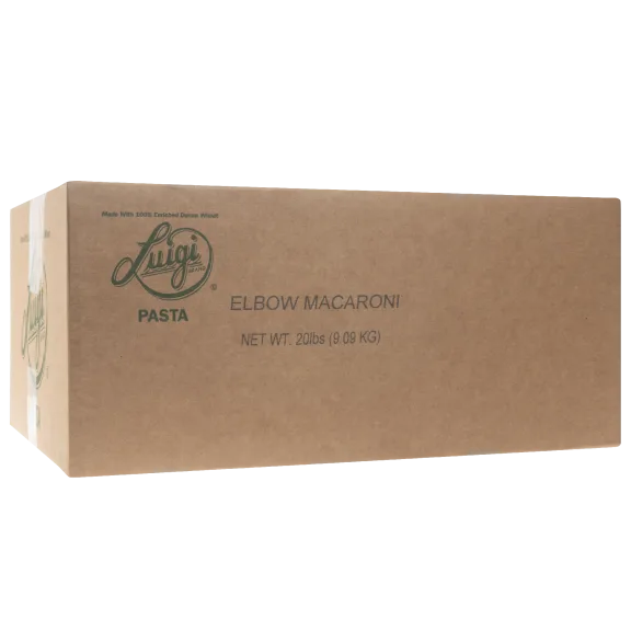 20lb Case of Luigi Elbow Macaroni Pasta (2 units of 10lb)
