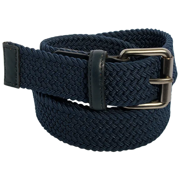 Neiman Marcus-35mm Monocolor Braid Leather Belt
