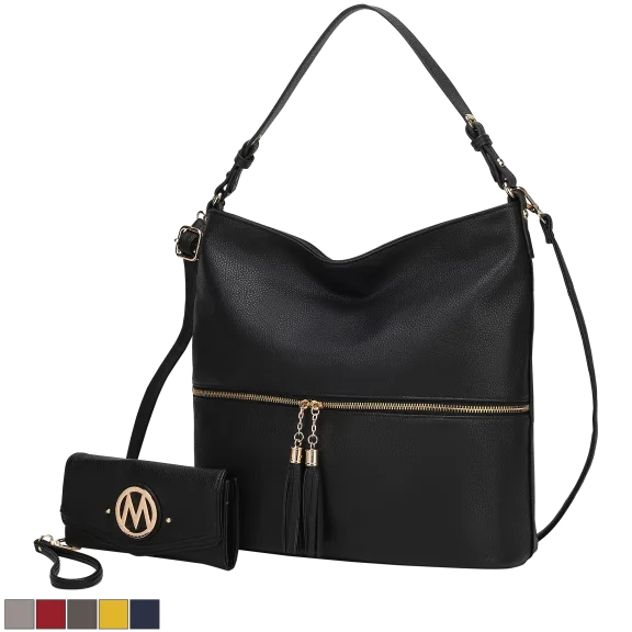 MKF Collection Paula Shoulder Bag with matching wallet
