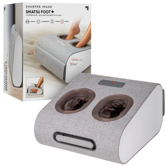Sharper Image Shiatsu Compression Foot Massager with Heat