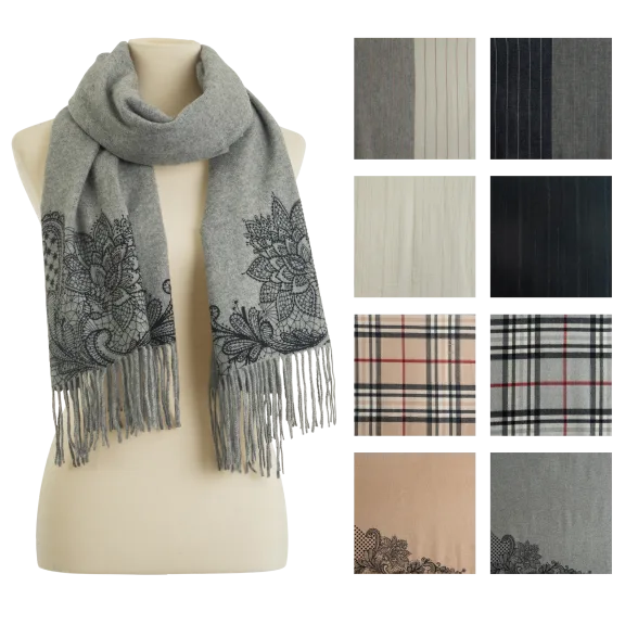 Fraas Cashmere Multi-Patterned Scarves