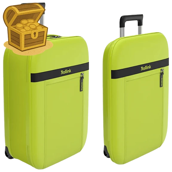 Rollink Flex Aura Collapsible Carry-On Luggage