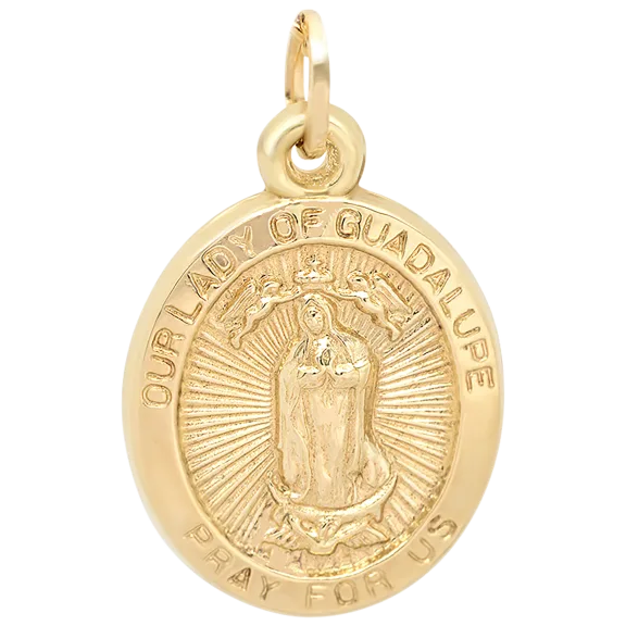 Pori Jewelers 14K Gold Our Lady of Guadalupe Pendant