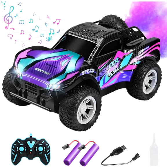 RacingFun Off-Road 1:16 RC Truck with Lights & Steam Exhaust