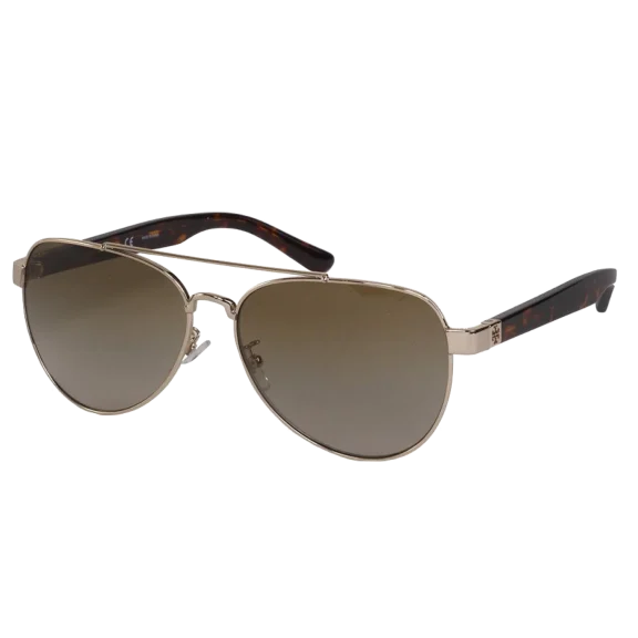 Tory Burch T-Logo Pilot Sunglasses