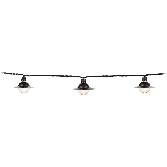 Darice 10-Count Shade Lights with Green Wire