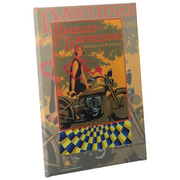 Fairchild Paris Vintage Harley Davidson Lady Canvas - 24" x 36"