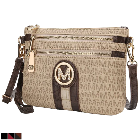MKF Collection Tarren Signature Crossbody Wristlet