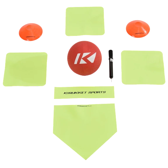 Rukket Sports Portable Backyard Kickball Set with Pump