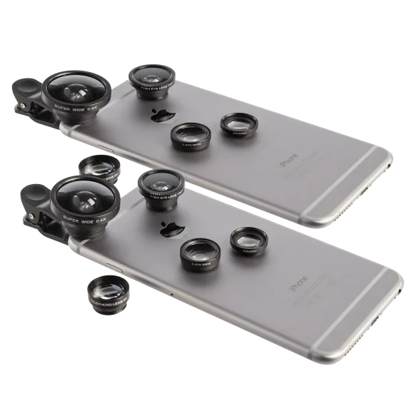 2-Pack: Lux 5-in-1 Camera Lens Kit