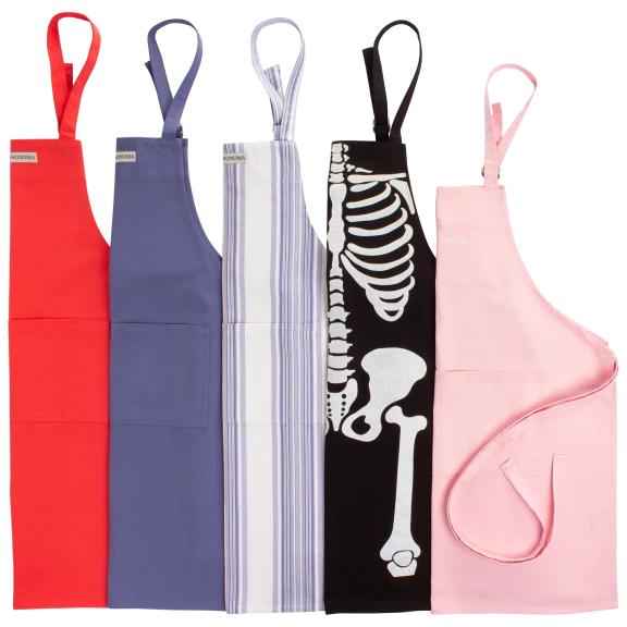 2-Pack: Williams Sonoma Designer Chef Aprons with Pockets
