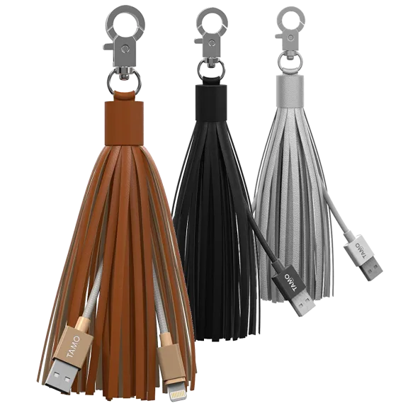 TAMO Forever Tassel Charger Leather USB Cable Accessory