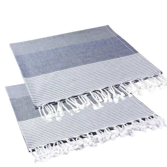Enchante Home Turkish Cotton Beach Towel in "Deniz Pestemal"