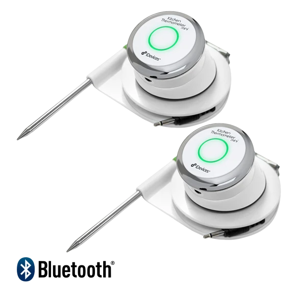 2-Pack: Weber iDevices Mini Kitchen Bluetooth Thermometers