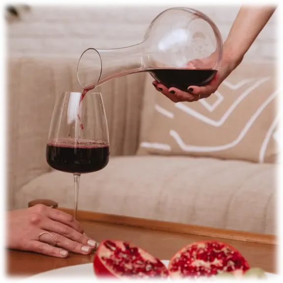 Made In Cookware Hand-Blown Italian Crystal Wine Decanter