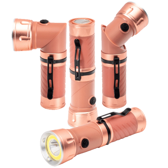 4-Pack: BrightEase Rotatable Aluminum Flashlights