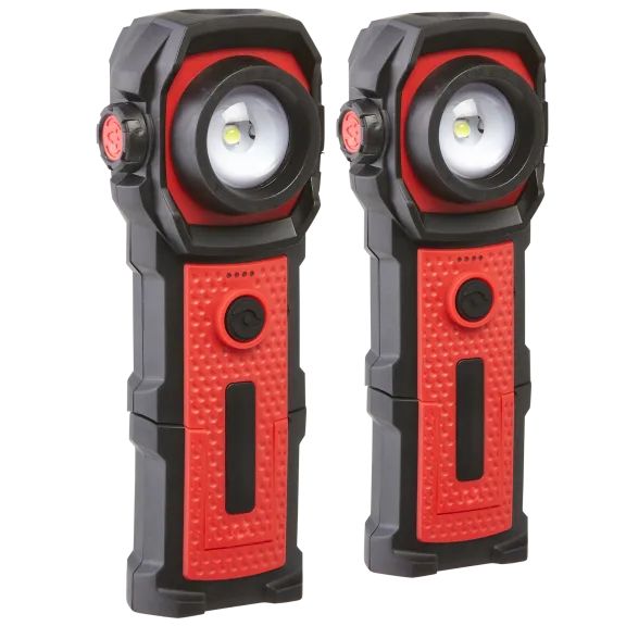 2-Pack: SecureBrite Flexible LED Work Light with Rechargeable Battery