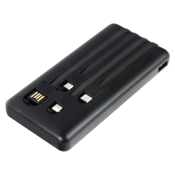 Lifestyle Advanced 10000mAh Power Bank with Charging Cables