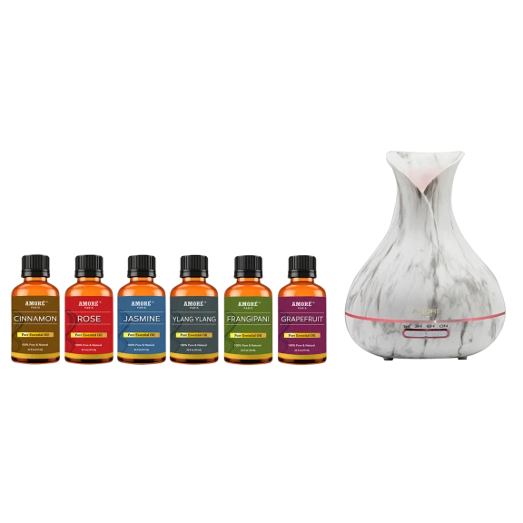 Amore Paris White Marble 400ml Ultrasonic Aroma Diffuser Essential Oils Best 6