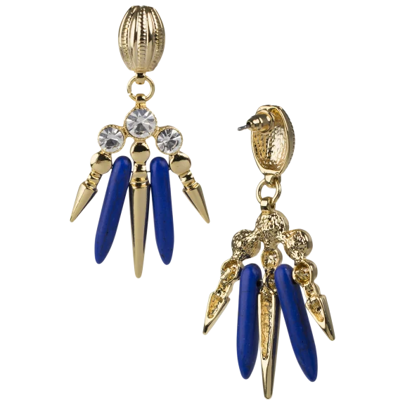 Kenneth Jay Lane Egyptian Empress Dangle Earrings