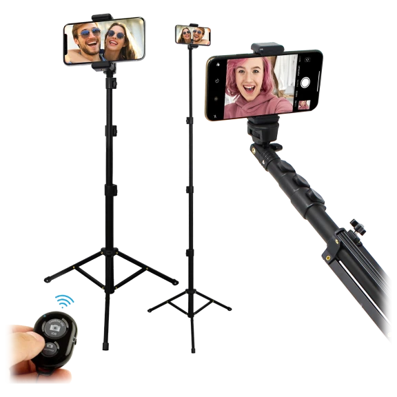 Aduro U-Stream 51'' Selfie Stick with Extendable Tripod with Bluetooth Remote