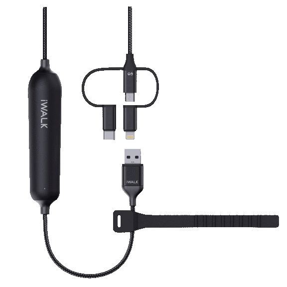 2-Pack: iWalk Powerline 3200mah Power Bank Charging Cord