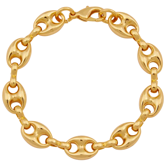 Savvy Cie 18K Gold Plated Mariner Link Bracelet