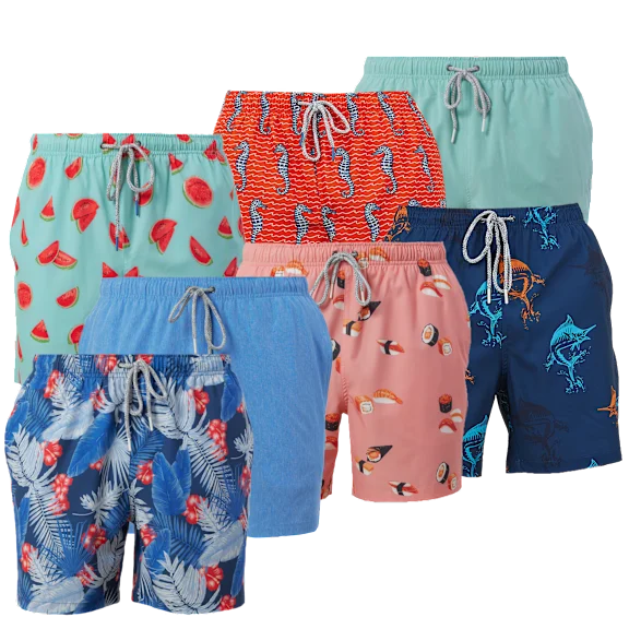 Pick Your 2-Pack: Rainforest Men's Quick-Dry Swim Trunks