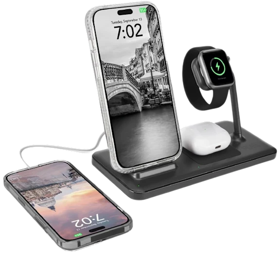 Case-Mate Fuel 4-in-1 Fast Wireless Charging Station with Adapter