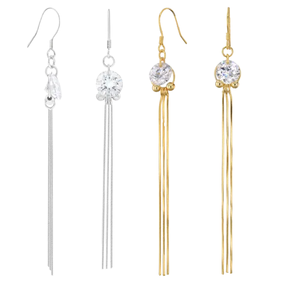 Savvy Cie 4 Carat Drop Earrings
