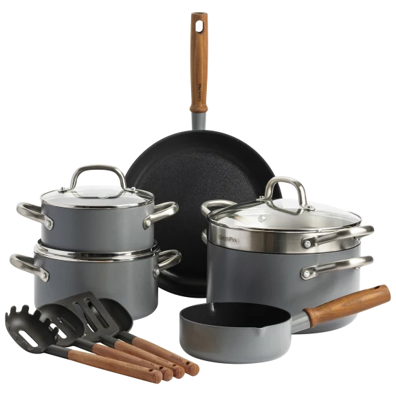 GreenPan Mayflower Pro Hard Anodized Ceramic Nonstick 13-Piece Cookware Set