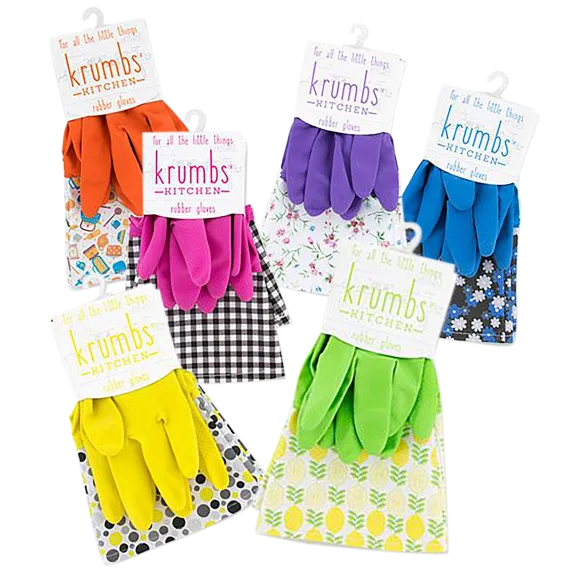 2-Pack: Krumbs Kitchen® Rubber Gloves