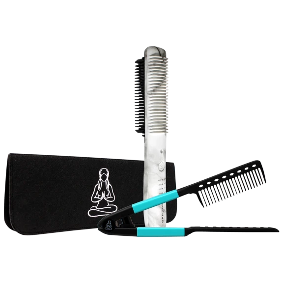3-Pack: Karma Beauty Serenity Pro, Ez Comb, and Heat Mat