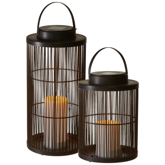 2-Pack: Sterno Solar Basket Lanterns