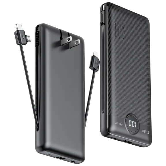 2-Pack: Statik GoHub 10,000mAh 6-in-1 Powerbank and Charger